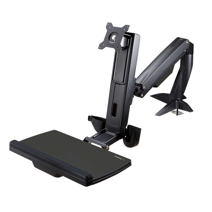 StarTech.com Brazo de Soporte de Pie y Sentado - Brazo Ajustable de…