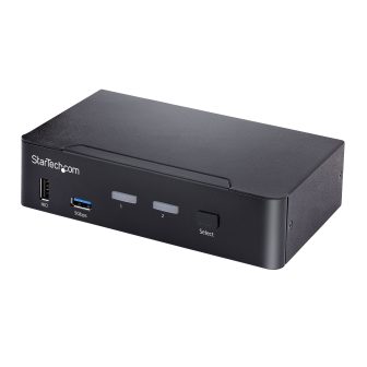 StarTech.com USB-C KVM Switch - 2-Port DisplayPort KVM with Simple…