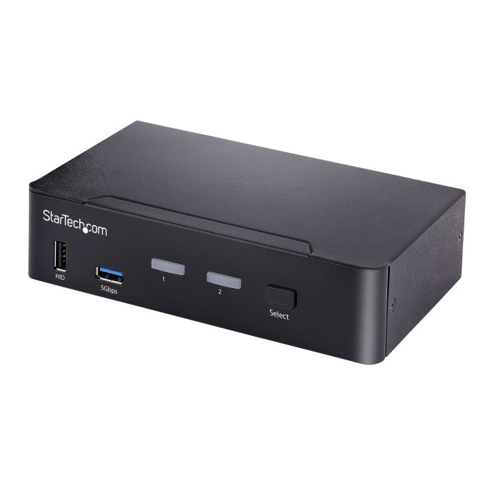 StarTech.com USB-C KVM Switch - 2-Port DisplayPort KVM with Simple…