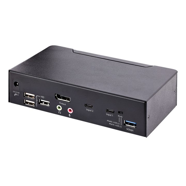 StarTech.com Comutador KVM USB-C - KVM de 2 portas DisplayPort com…