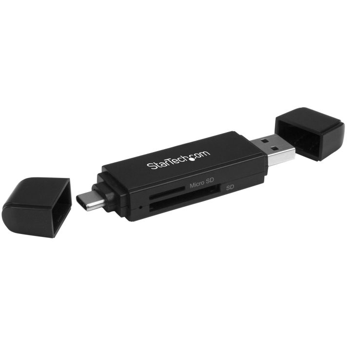 StarTech.com USB 3.0 USB-C Type C and USB-A SD Micro SD Flash Memory…