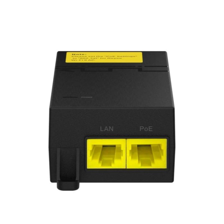 Ruijie Networks Ruijie 1-port PoE Injector 1000Base-T 52V 31.2W…