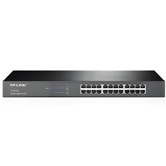 TP-Link TL-SG1024 Não Gerido Gigabit Ethernet (10/100/1000) 1U Preto