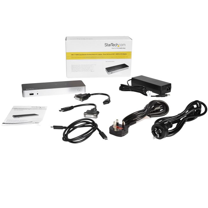 StarTech.com Estação de Acolhimento USB C para 2 Monitores - PD de 60…