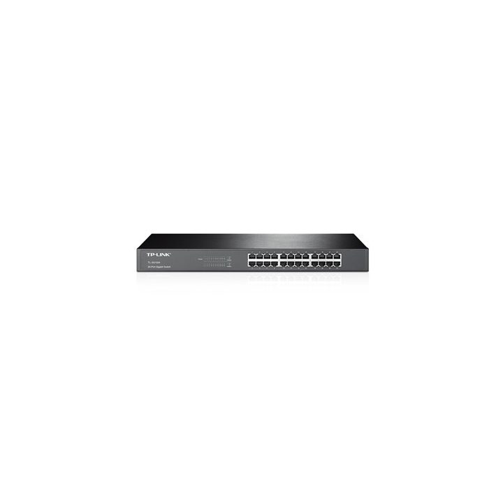 TP-Link TL-SG1024 Unmanaged Gigabit Ethernet (10/100/1000) 1U Black