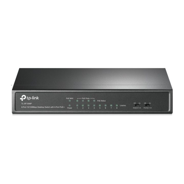TP-Link TL-SF1008P Unmanaged Fast Ethernet (10/100) Power over…