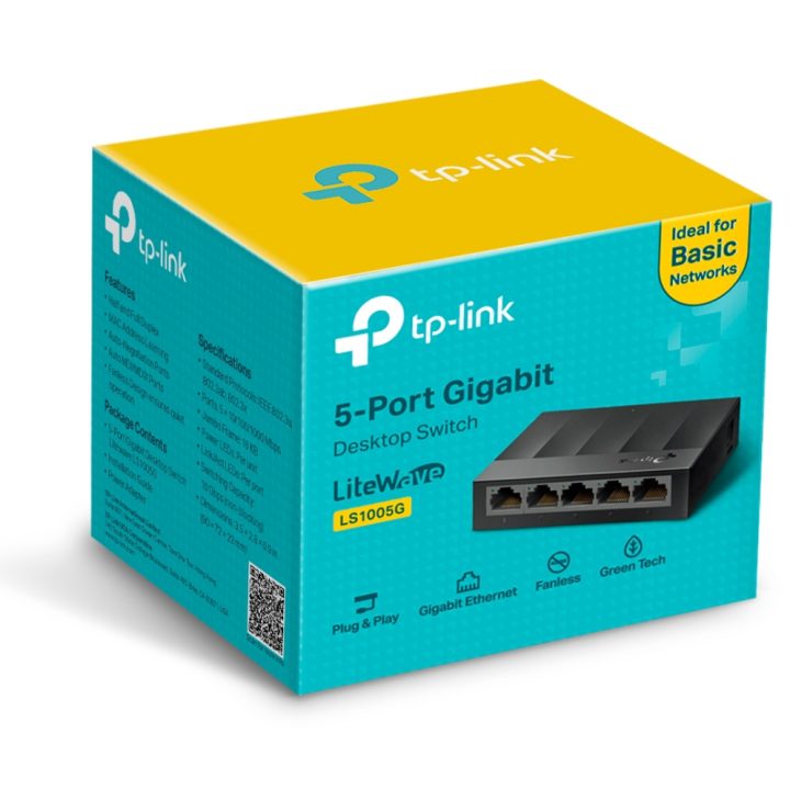 TP-Link LS1005G Não Gerido Gigabit Ethernet (10/100/1000) Preto