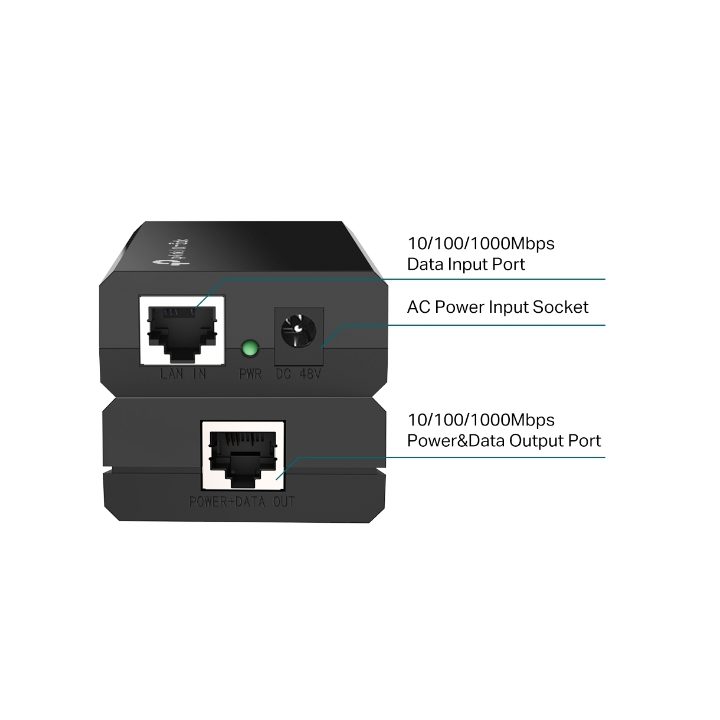 TP-Link Omada POE150S Fast Ethernet PoE Adapter and Injector, Gigabit…