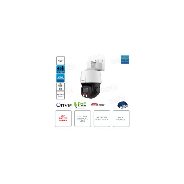 Dahua Technology WizSense SD3E405DB-GNY-A-PV1 Turret IP Security…