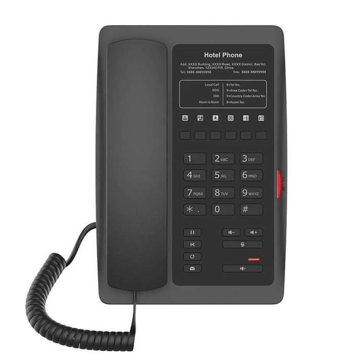 Fanvil H3W-B PoE 2 SIP Lines 6 customized keys (H3W-Black)