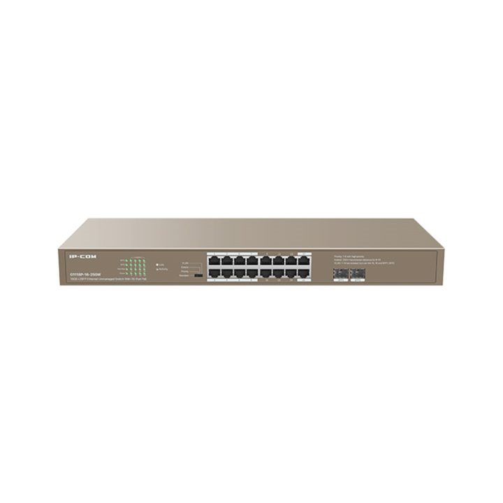 IP-Com Switch 18 Ports Tenda 16 Gigabit Ethernet Ports 2 SFP Ports…