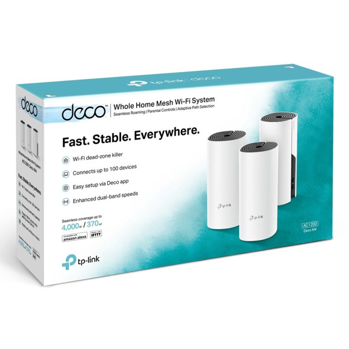 TP-Link Deco M4(3-pack) Doble banda (2,4 GHz / 5 GHz) Wi-Fi 5…