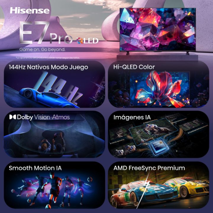 Hisense 85E7S Pro 2,16 M 85" 4K Smart TV