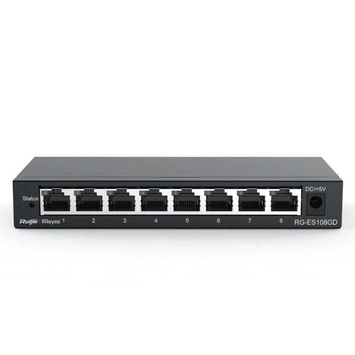 Ruijie Networks Reyee Switch não gerido 8xGb RJ45 com caixa de aço…