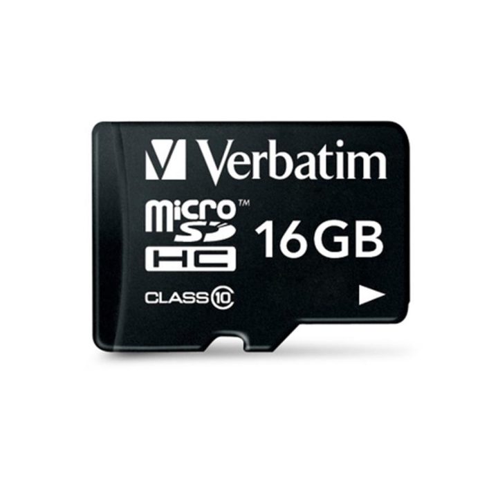 Cartão de memória micro SD Verbatim 16GB C10 u1 + adaptador (44082)