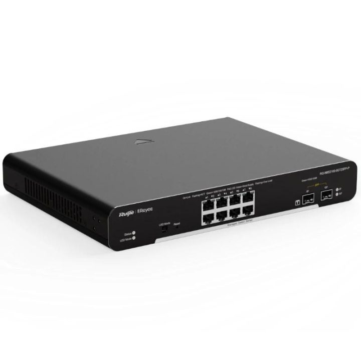 Ruijie Networks Reyee L2 Switch 8xGb PoE+ 2xSFP Slots Rack…