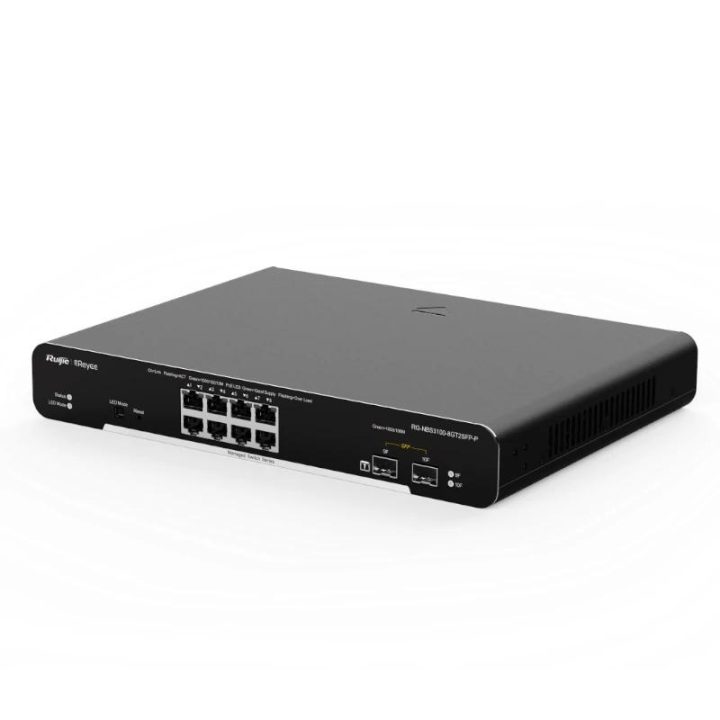 Ruijie Networks Reyee L2 Switch 8xGb PoE+ 2xSFP Slots Rack…