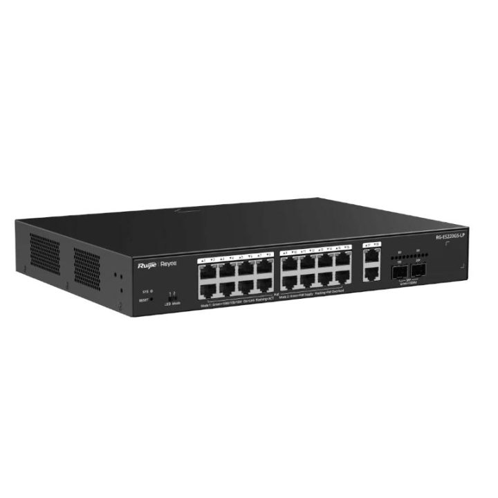 Ruijie Networks Reyee ES220GS-LP Switch 18xGbE (16 PoE) 130W 2xSFP…