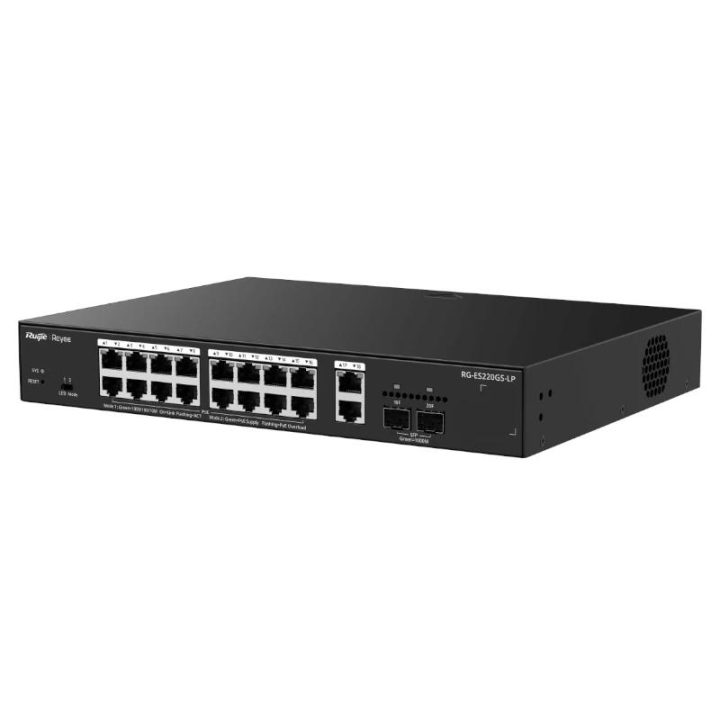 Ruijie Networks Reyee ES220GS-LP Switch 18xGbE (16 PoE) 130W 2xSFP…