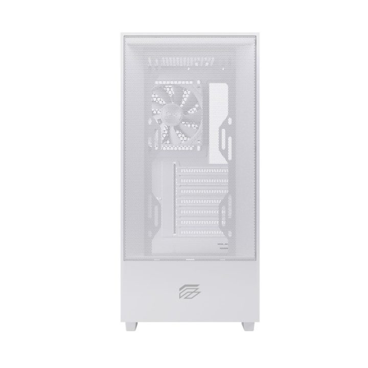 Gabinete de PC gaming Einarex P100 core ATX vidro temperado branco…