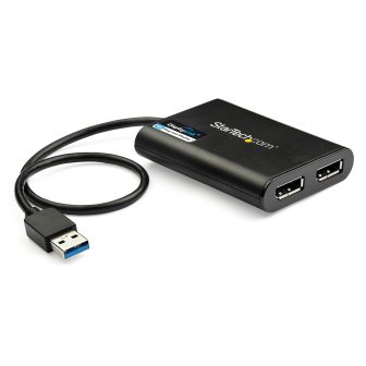 StarTech.com Adaptador Gráfico Externo USB 3.0 a DisplayPort Doble…