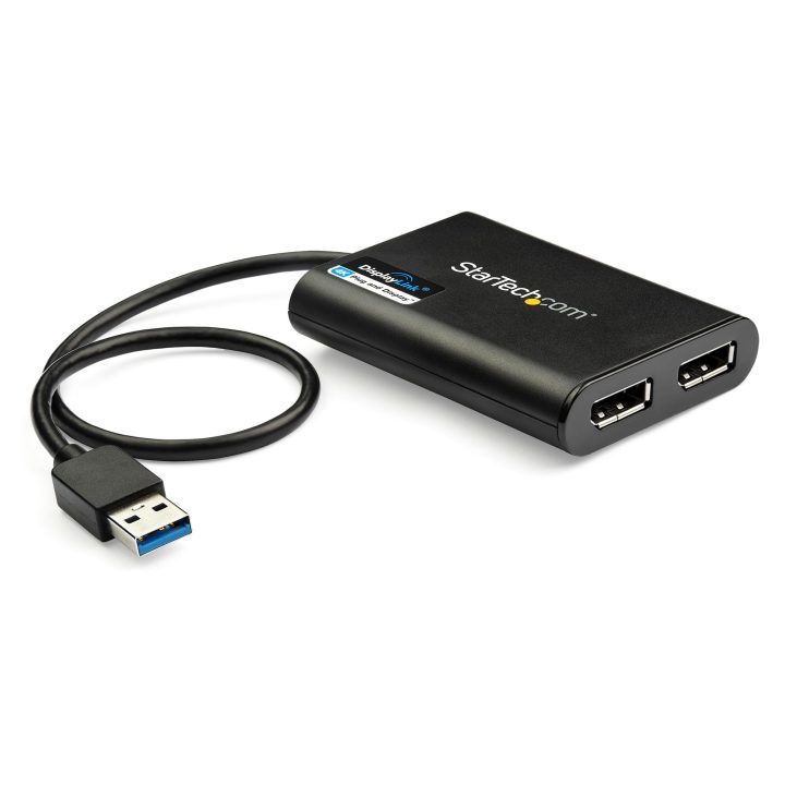 StarTech.com Adaptador Gráfico Externo USB 3.0 a DisplayPort Doble…