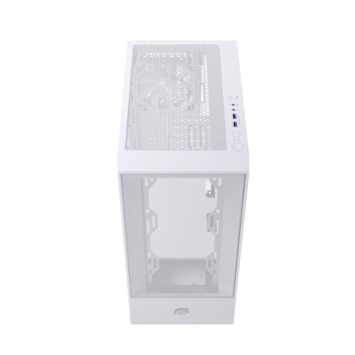 Einarex P100 Core ATX Gaming PC Case Tempered Glass White…