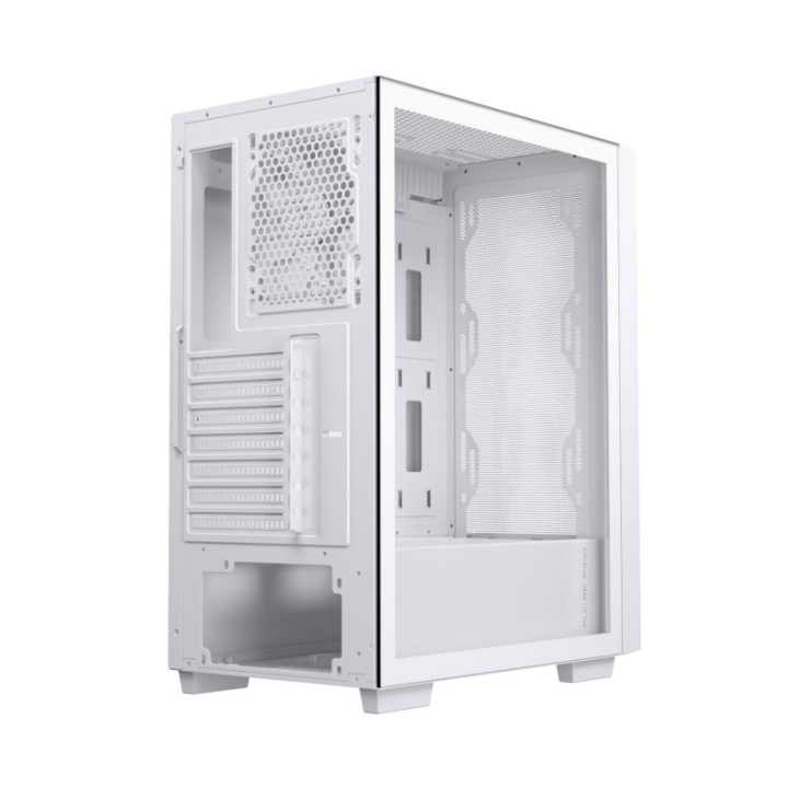 Einarex P100 Core ATX Gaming PC Case Tempered Glass White…