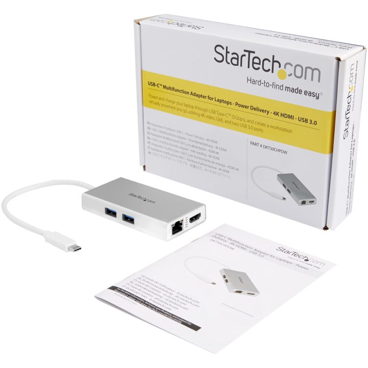 StarTech.com USB-C Multiport Adapter - Portable USB-C Docking Station…
