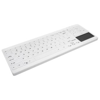 Cherry Teclado Touchpad lavable/desinfe USB Blanco…