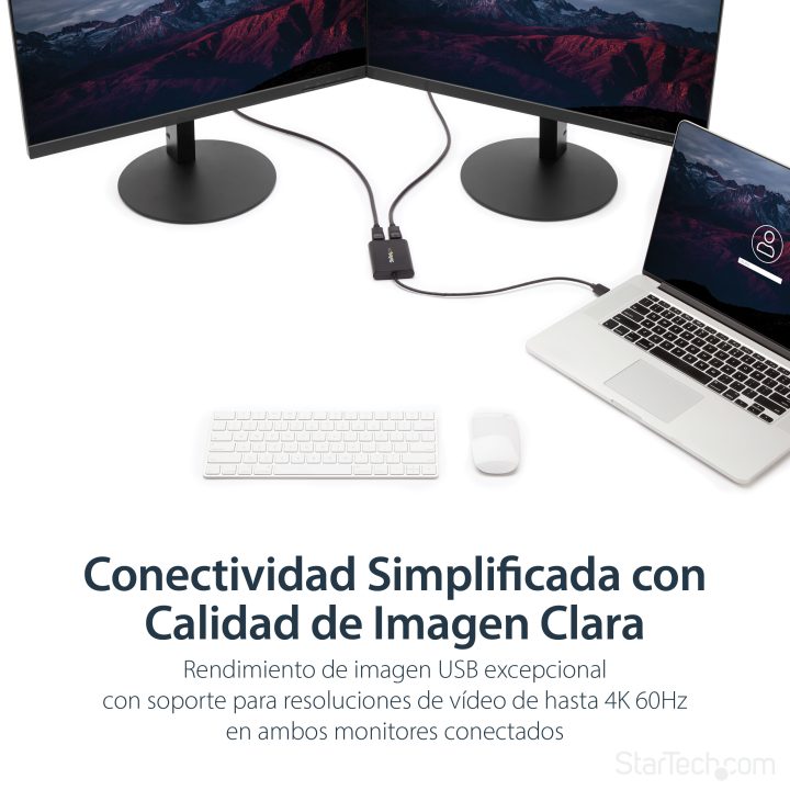 StarTech.com Adaptador Gráfico Externo USB 3.0 para DisplayPort Duplo…