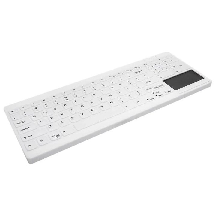 Cherry Washable/Disinfectable Touchpad Keyboard USB White…