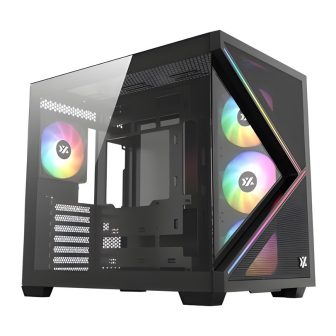 Torre ATX XYZ qubex black ATX, ITX, Micro-ATX (X-CS-QUBEX-B)