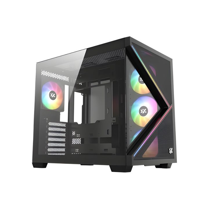 XYZ qubex black ATX, ITX, Micro-ATX Tower (X-CS-QUBEX-B)