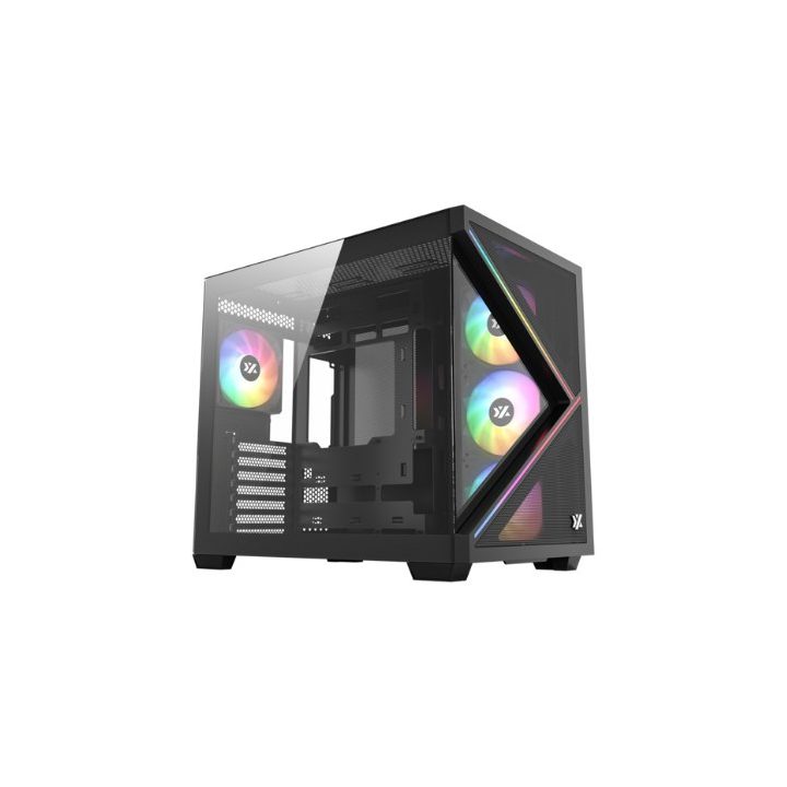 XYZ qubex black ATX, ITX, Micro-ATX Tower (X-CS-QUBEX-B)