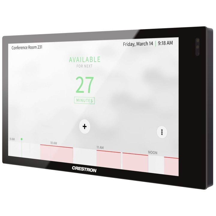 Crestron 5 in. wall mount touch screen, black smooth (tsw-570-b-s)…