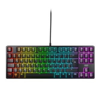 Teclado de jogo CHERRY K4V2 TKL USB AZERTY Francês Preto