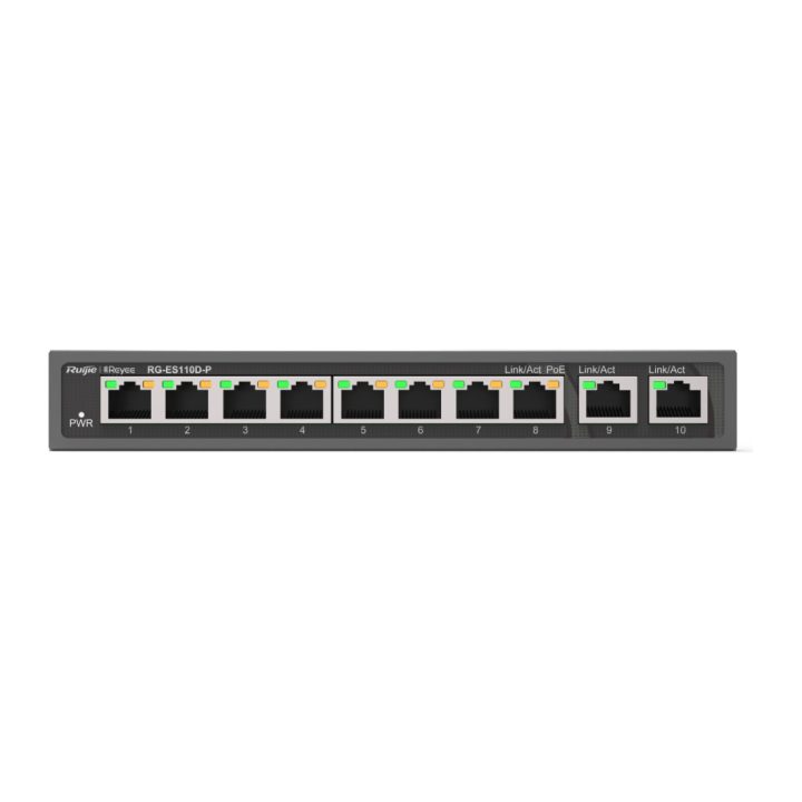 Ruijie Networks RG-ES110D-P Unmanaged Fast Ethernet (10/100) Power…