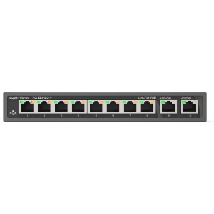 Ruijie Networks RG-ES110D-P Unmanaged Fast Ethernet (10/100) Power…