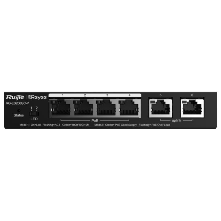 Ruijie Networks RG-ES206GC-P Gigabit Ethernet (10/100/1000) PoE…