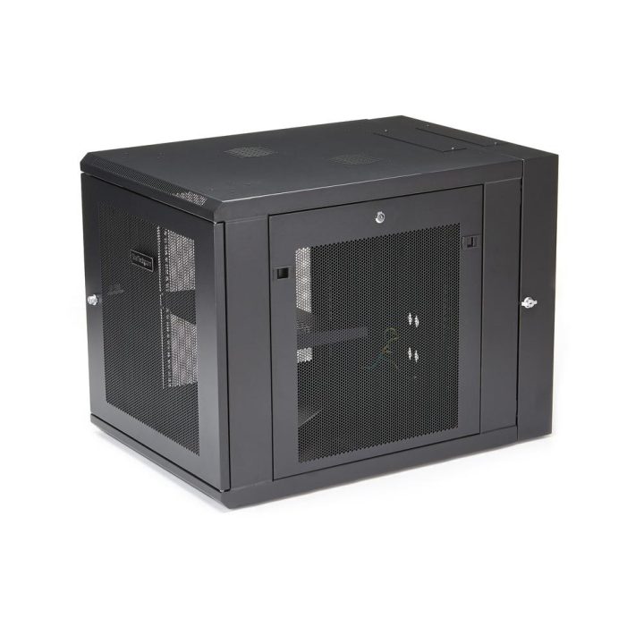 StarTech.com 12U 19" 4-Post Wall-Mount Server Rack with 1U Shelf -…