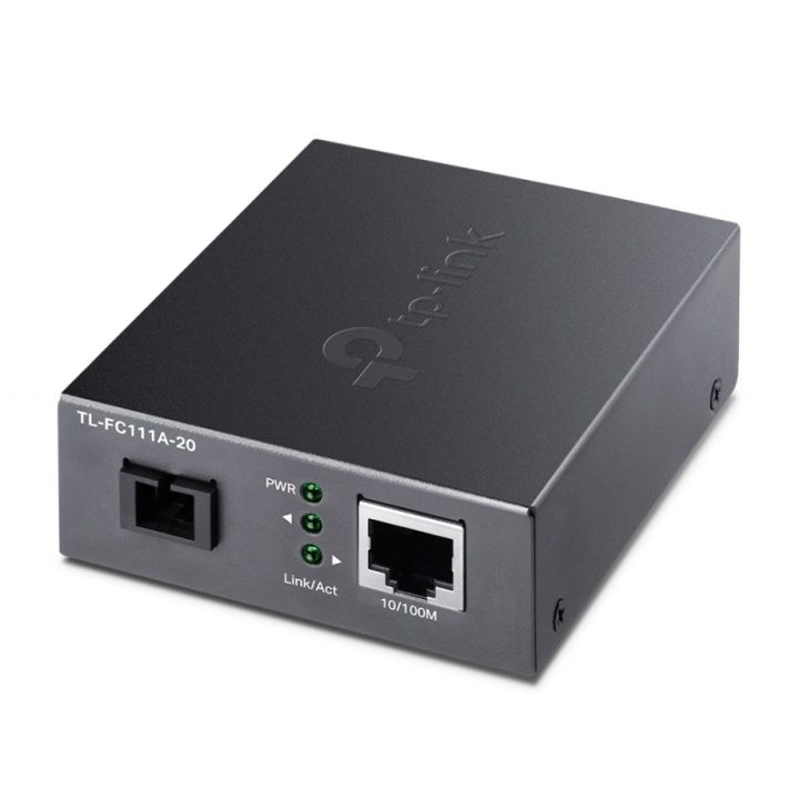 TP-Link TL-FC111A-20 conversor de meio 100 Mbit/s Monomodo Preto
