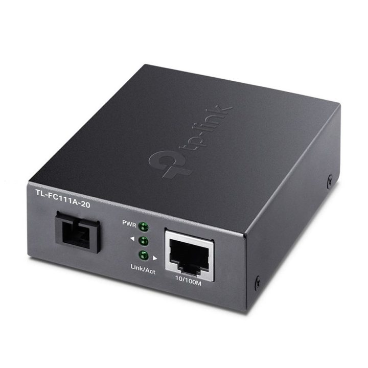 TP-Link TL-FC111A-20 100 Mbit/s Single-mode Media Converter Black