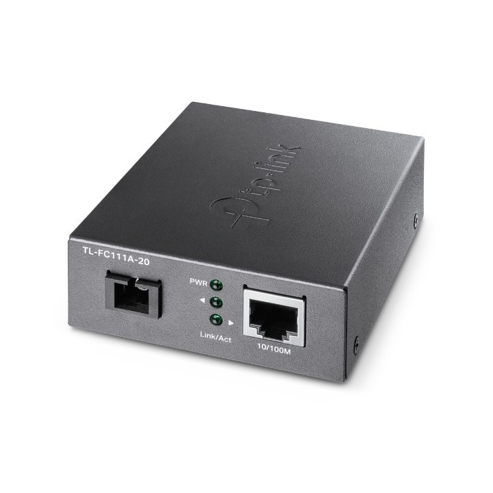 TP-Link TL-FC111A-20 100 Mbit/s Single-mode Media Converter Black