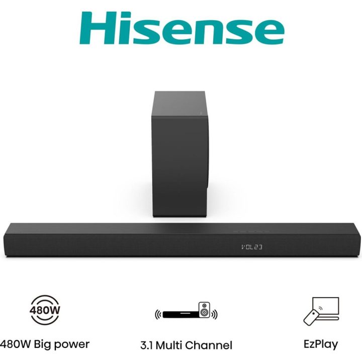 Hisense HS3100 Preto 3.1 canais 480 W