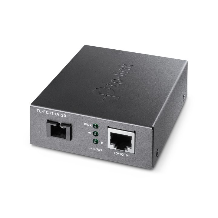 TP-Link TL-FC111A-20 100 Mbit/s Single-mode Media Converter Black
