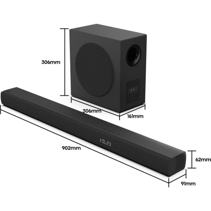 Hisense HS3100 Preto 3.1 canais 480 W