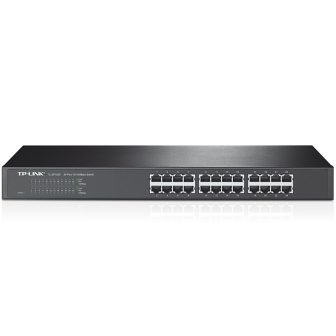 TP-Link TL-SF1024 No administrado Fast Ethernet (10/100) 1U Gris