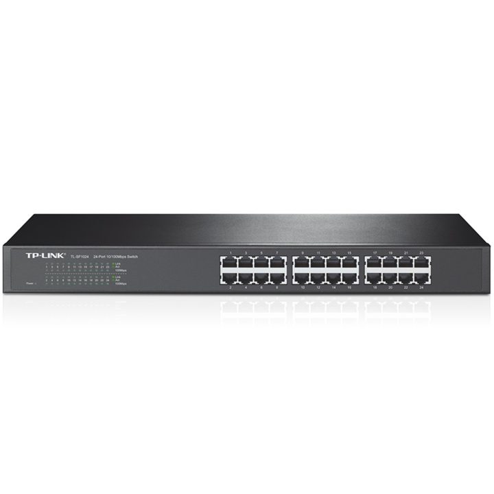 TP-Link TL-SF1024 Unmanaged Fast Ethernet (10/100) 1U Gray