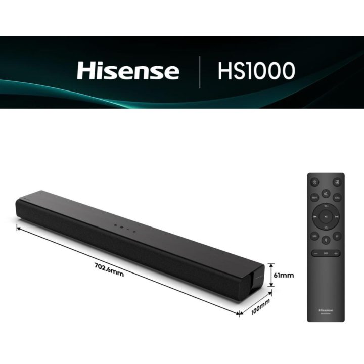 Hisense HS1000 Black 2.0 Channels 120 W
